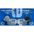 thumbnail image 1 of Renata Watch Electronic 329 Silver Oxide Battery 2 Pcs, 1 of 7