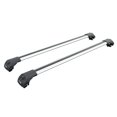 Renault 4 Roof Rack Cross Bars For of Raised Rails Silver