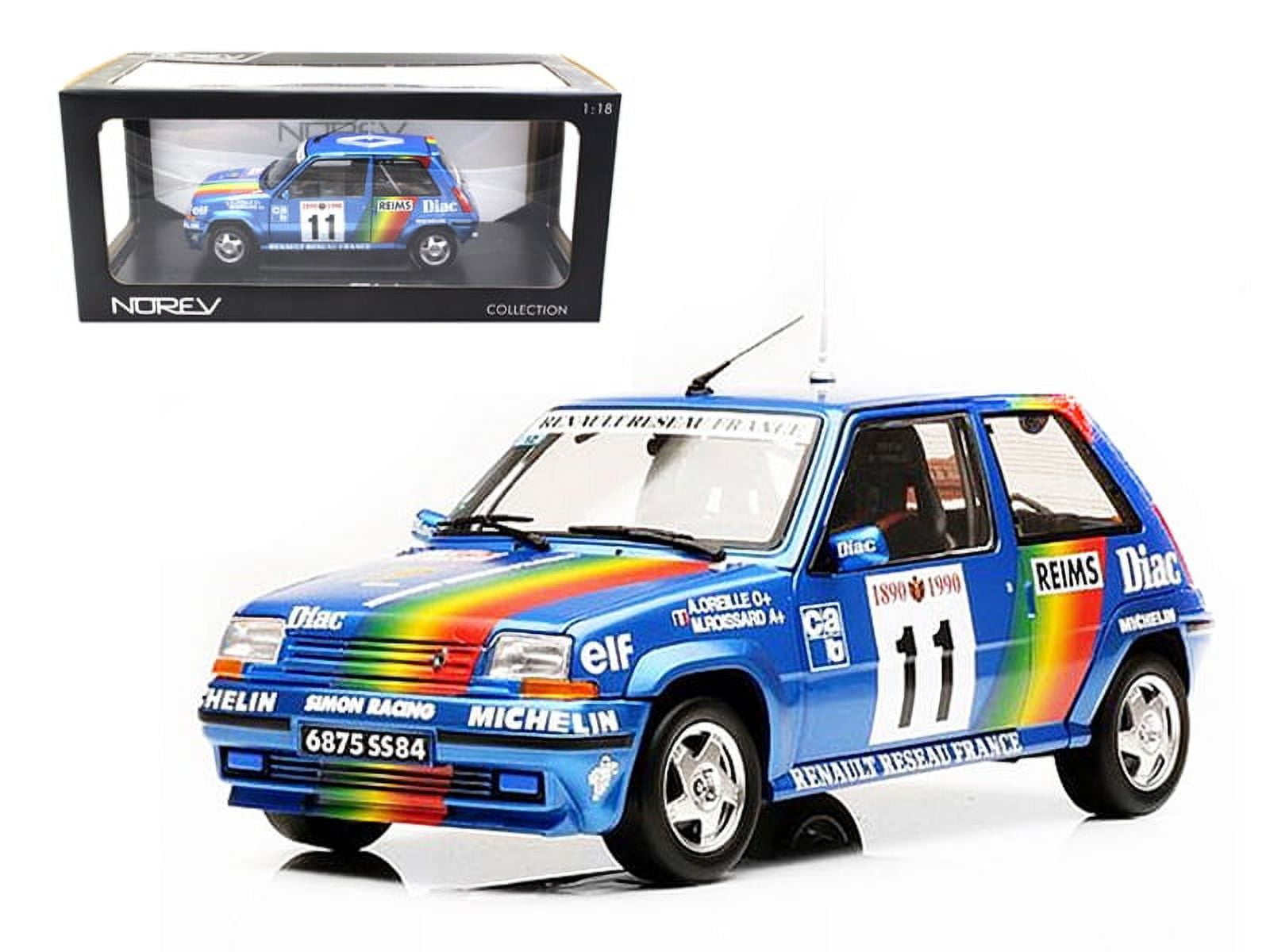 Renault 5 GT Turbo #11 1990 Rally Monte Carlo Oreille/Roissard 1/18 Diecast  Model Car by Norev