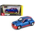 thumbnail image 1 of Renault 5 Turbo Metallic Blue with Red Accents 1/24 Diecast Model Car by Bburago, 1 of 3
