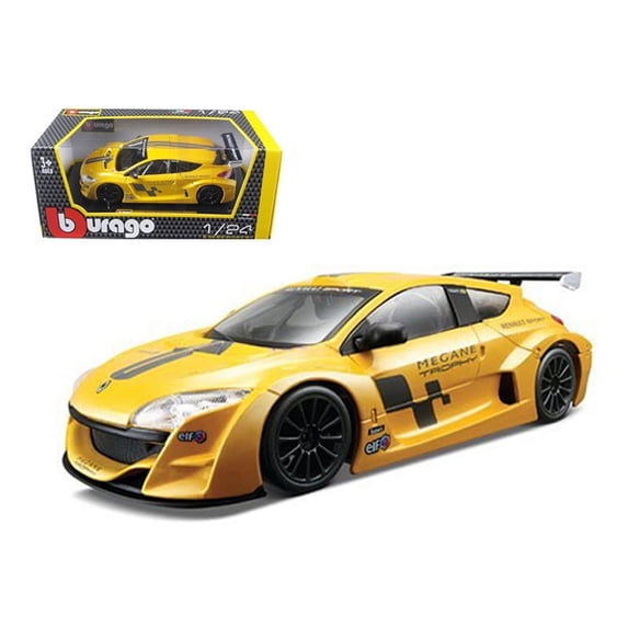 Bburago 22115y Renault Megane Trophy Racing Yellow 1-24 Diecast Model Car