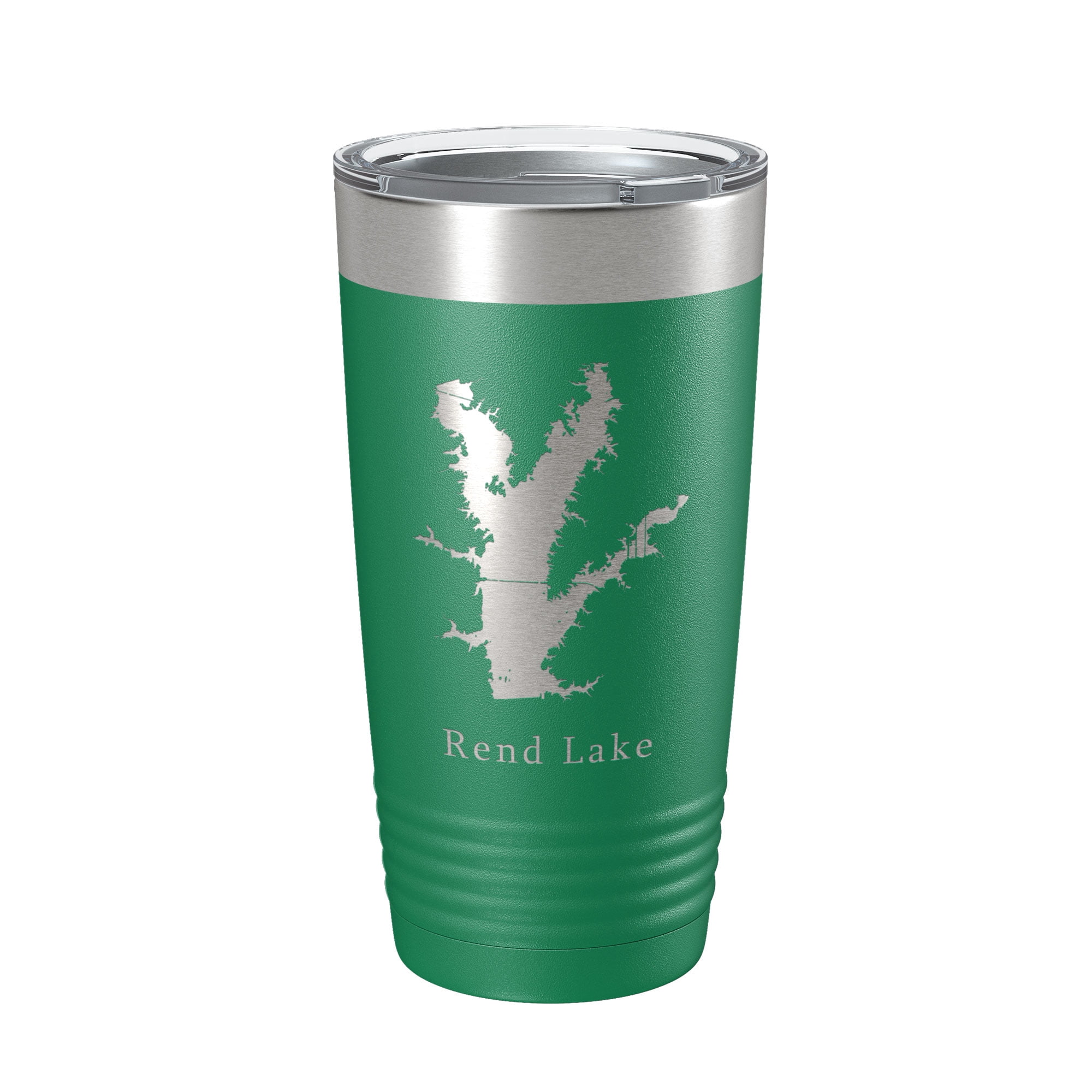 Rend Lake Map Tumbler Travel Mug Insulated Laser Engraved Coffee Cup ...