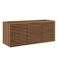 thumbnail image 1 of Render 48" Double Sink Compatible (Not Included) Bathroom Vanity Cabinet, Walnut, 1 of 7