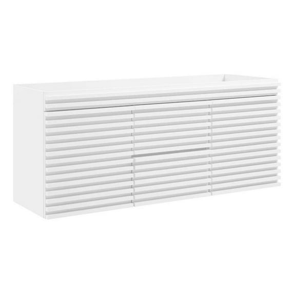 Render 48" Double Sink Compatible (Not Included) Bathroom Vanity Cabinet, White
