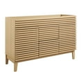 thumbnail image 1 of Render 48" Double Sink Compatible (Not Included) Bathroom Vanity Cabinet in Oak, 1 of 7