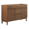 thumbnail image 1 of Render 48" Double Sink Compatible (Not Included) Bathroom Vanity Cabinet in Walnut, 1 of 7