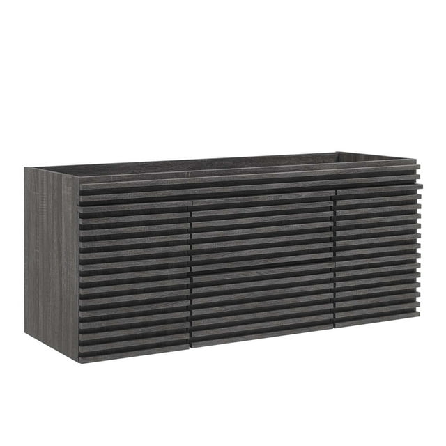 Render 48" Single Sink Compatible (Not Included) Bathroom Vanity Cabinet in Charcoal