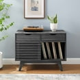 thumbnail image 1 of Modway Render Vinyl Record Display Stand in Charcoal, 1 of 8