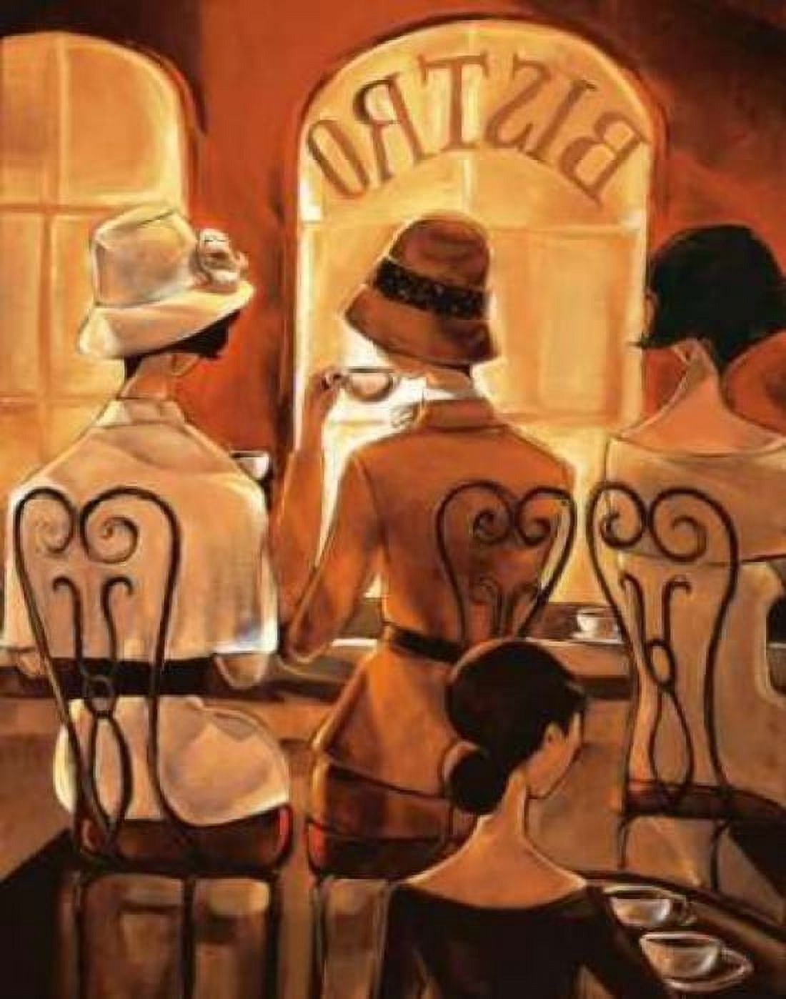 Rendez-vous au Bistro Canvas Art - Trish Biddle (22 x 28)