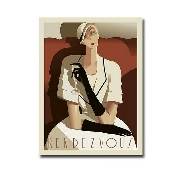 Rendezvous by Eli Adams Premium Oversize Gallery-Wrapped Canvas Giclee Art - 40 x 30 x 1.5 in.