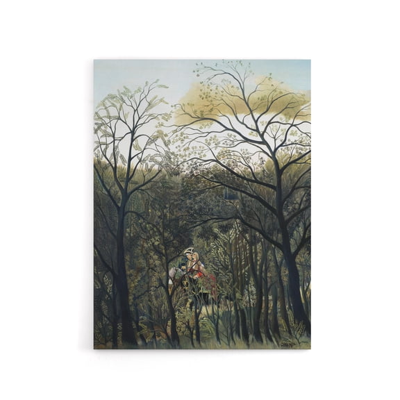 Rendezvous in the Forest Rousseau Vintage Canvas Wall Art 18X24"