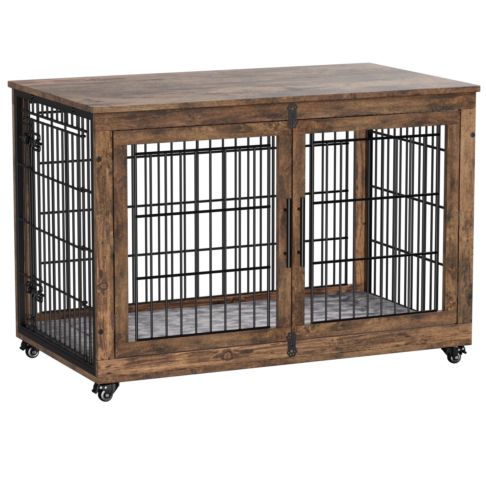 Laintene Wooden Dog Crate Furniture, 44 inch Indoor Dog Kennels