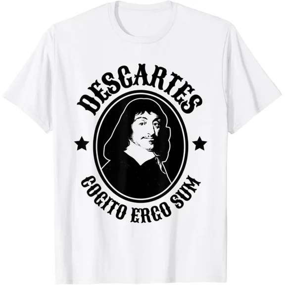 Rene Descartes Shirt Cogito Ergo Sum Quote T-Shirt Unisex S-5XL Hot Trending Shirt, Vintage Birthday Gift