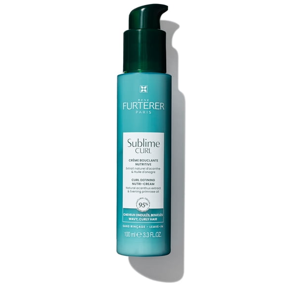 Rene Furterer Sublime Curl Curl Defining Nutri Cream - For Curly, Wavy Hair - Curl Enhancing Leave-In - Humidity & Frizz Control, 3.3 fl oz