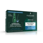 Rene Furterer Triphasic Reactional Concentrated Serum - For Hair Thinning Caused by Stress, Postpartum, Seasonal change - 12 Vials , 30-Day Supply