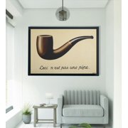 Rene Magritte The Treachery of Images Ceci Nest Pas Une Pipe Wall Decor Magritte Poster Rene Magritte Artworks Art