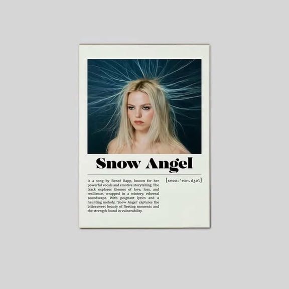Reneé Rapp Posters Snow Angel Poster Album Cover Poster Size 24''x36'' The Golden Shop