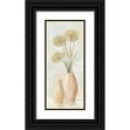 thumbnail image 1 of Renee 10x18 Black Ornate Wood Framed with Double Matting Museum Art Print Titled - Vases with pastel IV, 1 of 4