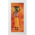 thumbnail image 1 of Renee 10x18 White Modern Wood Framed Museum Art Print Titled - African beauty 1-3, 1 of 4