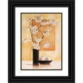 thumbnail image 1 of Renee 14x18 Black Ornate Wood Framed with Double Matting Museum Art Print Titled - White blossom I, 1 of 4