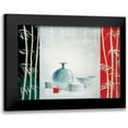thumbnail image 1 of Renee 18x14 Black Modern Framed Museum Art Print Titled - Bamboo and bowls II, 1 of 5