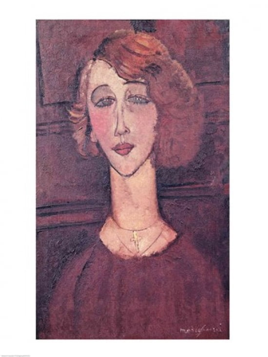 Renee 1917 Canvas Art - Amedeo Modigliani (18 x 24)