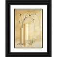 thumbnail image 1 of Renee 24x32 Black Ornate Wood Framed with Double Matting Museum Art Print Titled - Vases with twigs II, 1 of 4