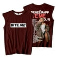 thumbnail image 1 of Renee Rap Bite Me Tour 2025 Merch Sleeveless T-Shirts Cosplay Women Men Fashion Tank Tops Tee, 1 of 3