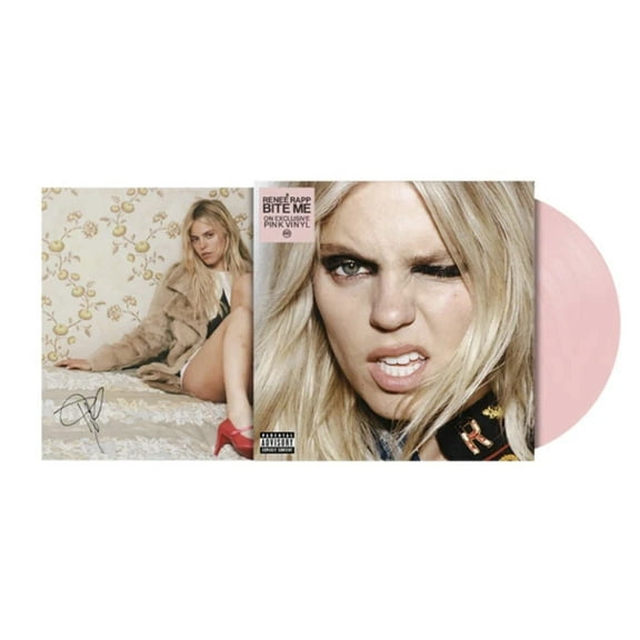 Renee Rapp - BITE ME - (Limited Signed Baby Pink Vinyl with Alternate Cover) - Music & Performance - Vinyl