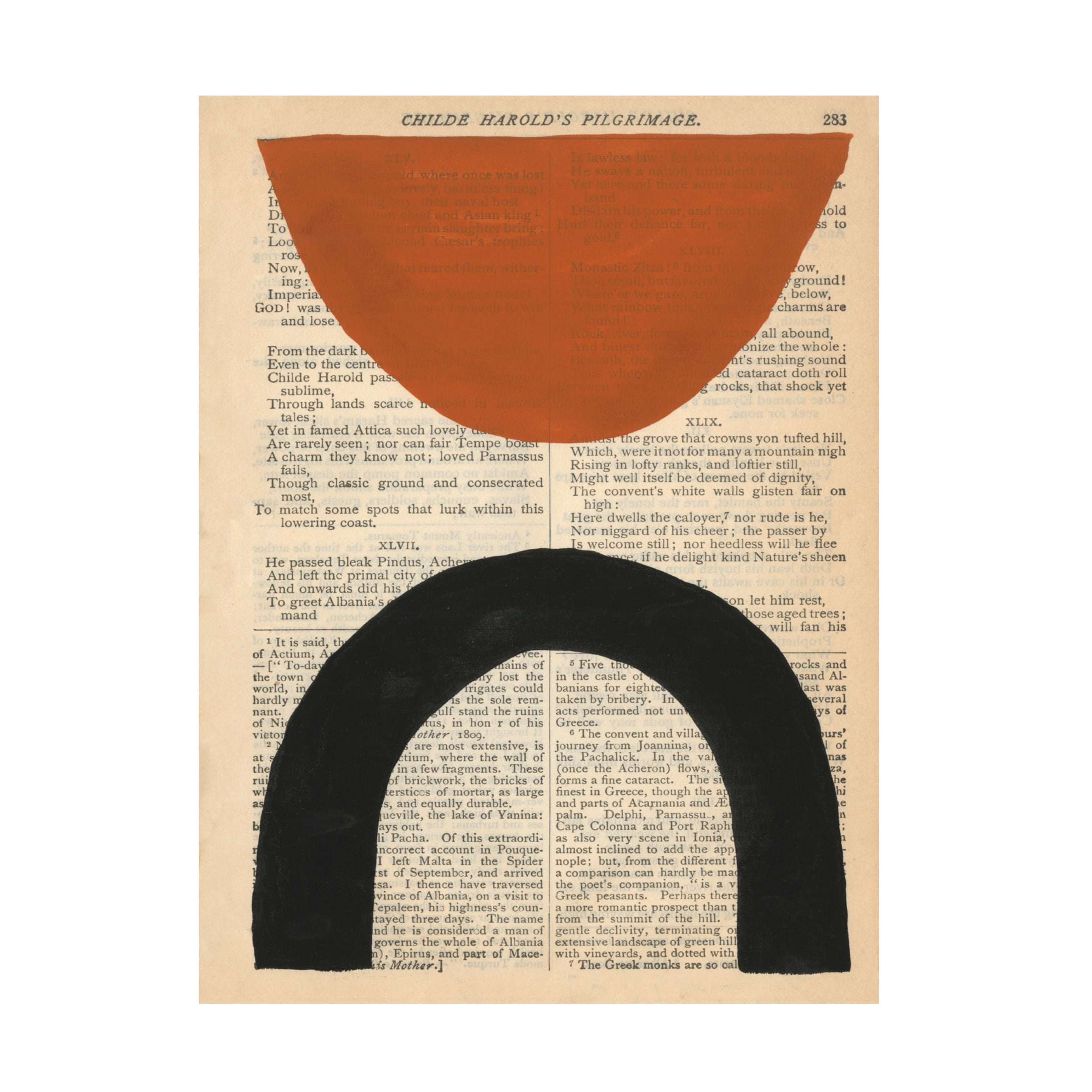 Renee W Stramel 'Modern Prose I' Canvas Art