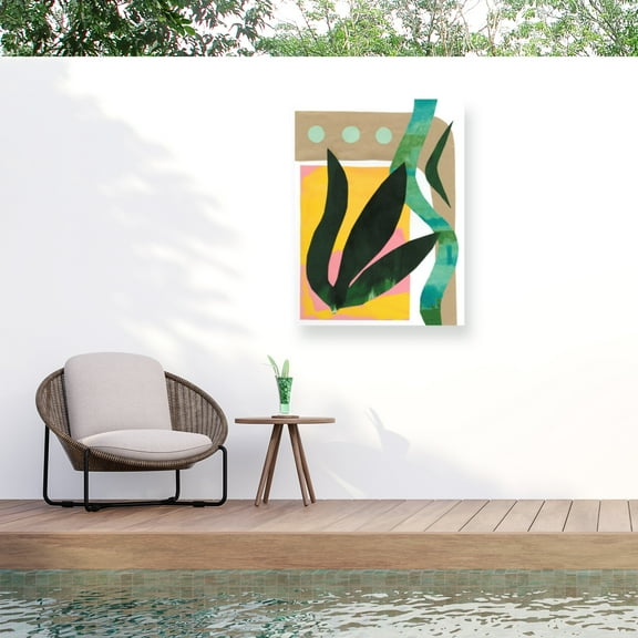 Renee W. Stramel 'South Beach I' Outdoor Canvas 47x47