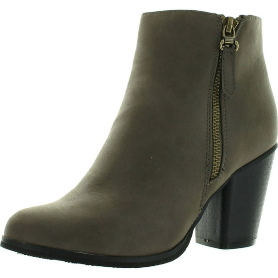 Reneeze BABA-02 Women Fashion Comfy Stacked Chunky Heel Side Zipper Ankle Bootie