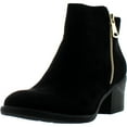 thumbnail image 1 of Reneeze PAMA-01 Womens Fashionable Stacked Heels Ankle Booties - BLACK, 1 of 4