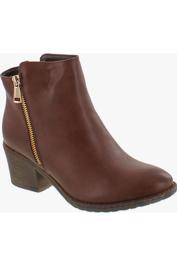 PAMA-02 Women's Blocked Heels Ankle Booties