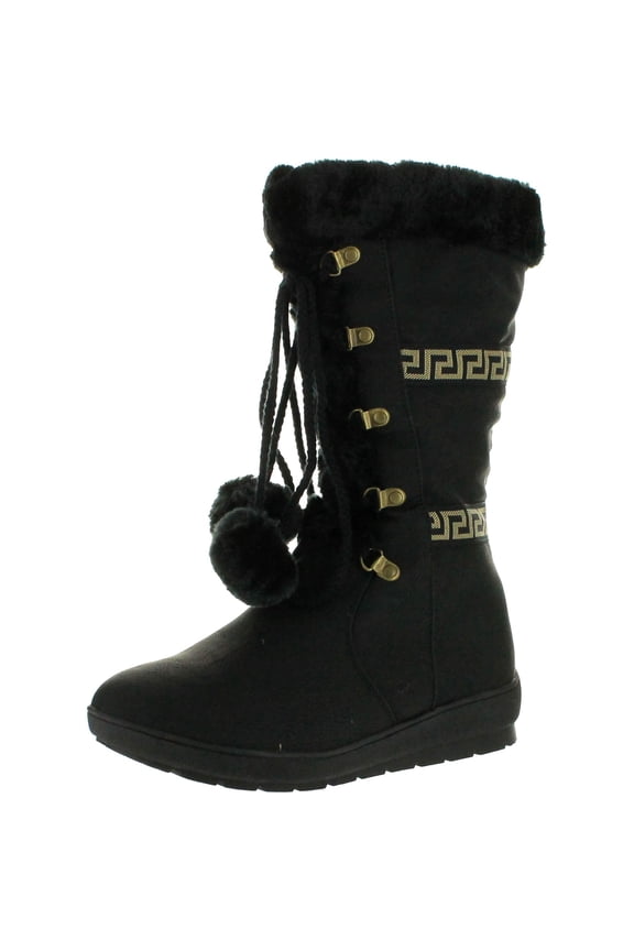 Womens Coco-1 Flat Heel Mid-Calf Boot