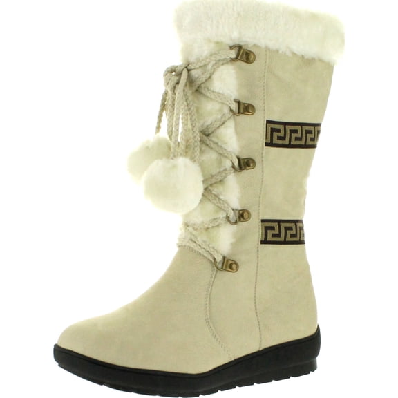 Reneeze Womens Coco-1 Flat Heel Mid Calf Fashion Boots