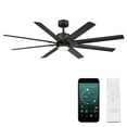 thumbnail image 1 of Renegade 66" Matte Black Dimmable LED Smart Ceiling Fan with Remote Control, 1 of 12