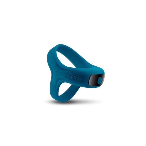 NS Novelties Renegade Emperor Rechargeable Silicone Vibrating Penis Ring, Teal