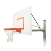 Renegade Extreme Steel In Ground Fixed Height Basketball System, Columbia Blue