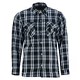 thumbnail image 1 of Renegade Flannel Men Motorcycle Plaid Shirt All Season Sporty CE Approved Armors Long Sleeve Bikers Shirt with Zipper, 1 of 9