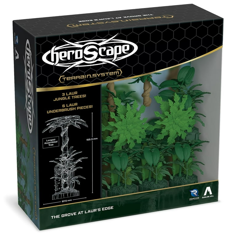 Renegade Game Studios Heroscape The Grove at Laur's Edge Terrain Pack | Build New Jungle environments Over which to Battle for Valhalla Contains : 3 Laur Jungle Trees 6 Laur Jungle Underbrush Renegade Game Studios Heroscape The Grove at Laur's Edge Terrain Pack | Build New Jungle environments Over which to Battle for Valhalla Contains : 3 Laur Jungle Trees 6 Laur Jungle Underbrush