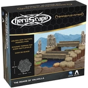 Renegade Game Studios Heroscape Roads of Valhalla -Terrain Expansion - 16 1-Hex Road Terrain Tiles, 2 5-Hex Road Terrain Tiles & 4 Short Walls