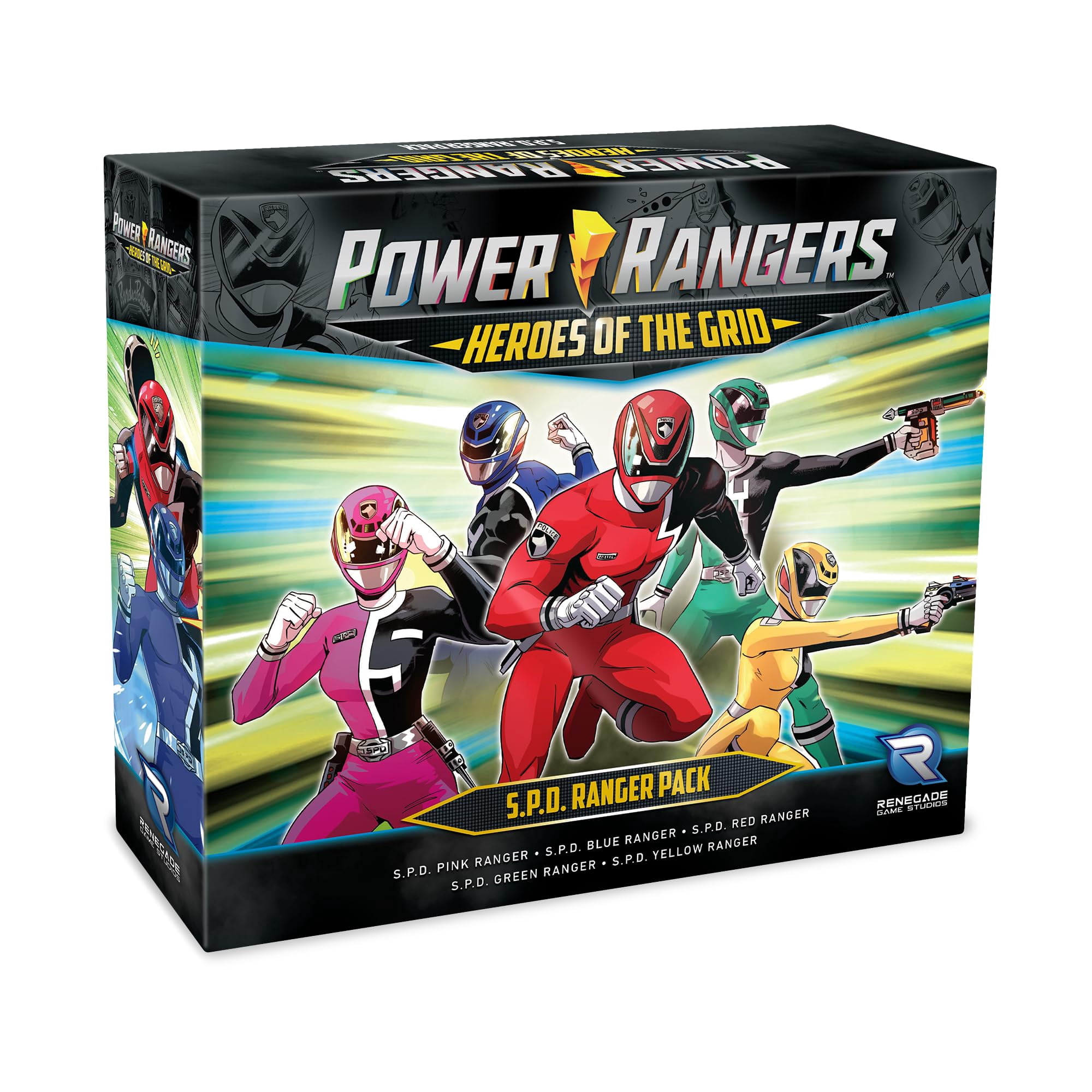 Power Rangers Heroes Of The Grid: Ranger Allies Pack #3 Expansion - 5 New Female Ranger Figures & Cards