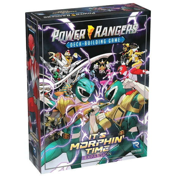 Renegade Game Studios: Power Rangers Deck-Building Game - Its Morphin Time Expansion - The Mighty Morphin Team, Ages 14+, 2-4 Players, 90 Min
