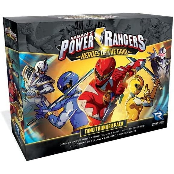 Renegade Game Studios Power Rangers Heroes of The Grid Dino Thunder Expansion, 2-5 Players, Ages 14+