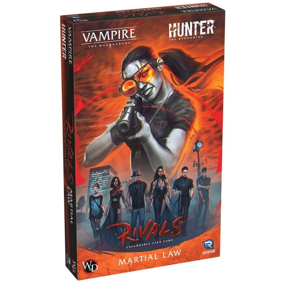 Renegade Game Studios: Vampire: The Masquerade - Rivals Expandable Card Game Martial Law - Expansion, New Vampires & Cards, Ages 14+, 2-4 Players