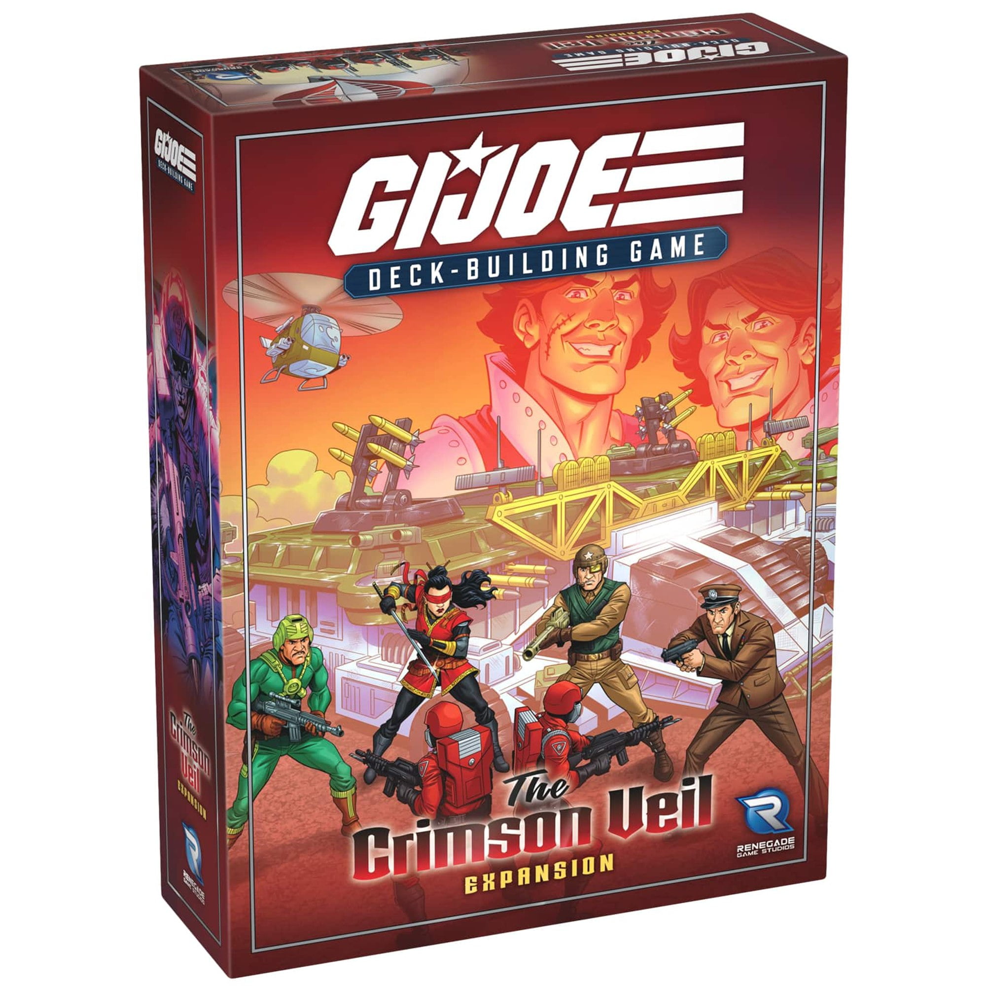 G.I. Joe Deck-Building Game: The Crimson Veil Expansion - New Missions, Intel Dice & The General Battle Station | 1-4 Players