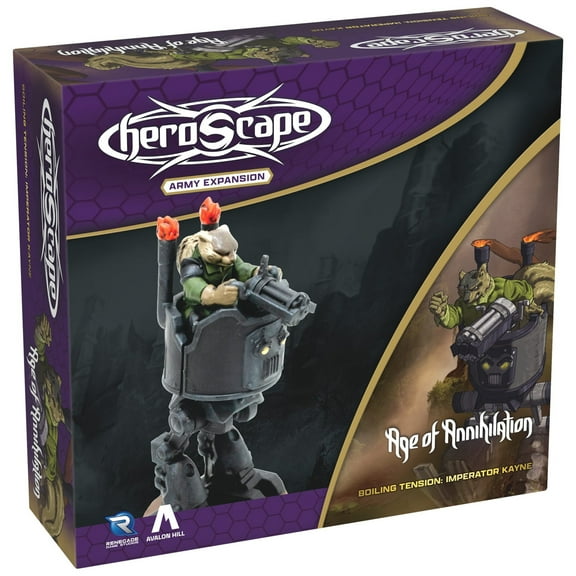Renegade Games: Heroscape: Imperator Kayne - Army Expansion, 1 Assembled Unpainted Figure & 1 Army Card, Miniatures Game Accessory, Battle Add-On
