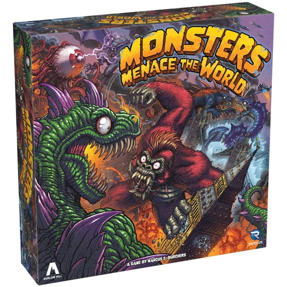 Renegade Games: Monsters Menace The World - Strategy Miniatures Board Game, Control A Monster & Menace The Planet To Gain Infamy, Ages 14+, 2-4 Player