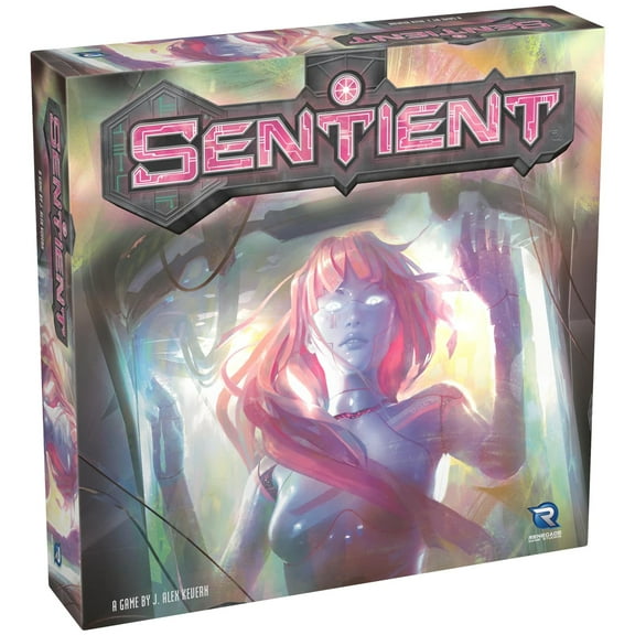 Renegade Games: Sentient - Revised Edition Tech Revolution Board Game, New Solo Mode & Updated Board, Build & Program Robots, Ages 14+, 1-4 Players